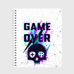 Тетрадь Game over - neon 3D