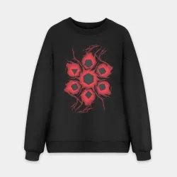 Мужской свитшот oversize без начеса хлопок ДнД Разломы бездны