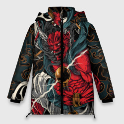 Женская зимняя куртка Oversize Бог грома Райдзин