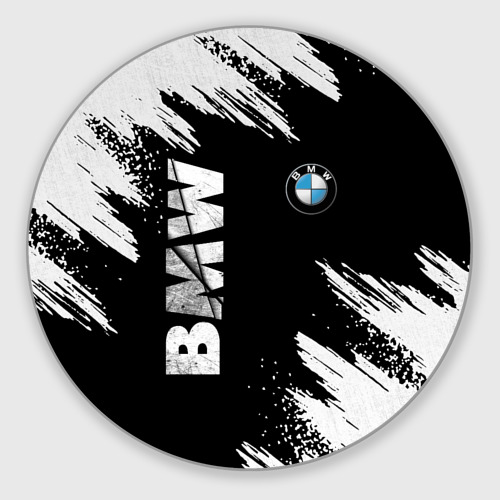 Круглый коврик для мышки BMW grunge БМВ гранж