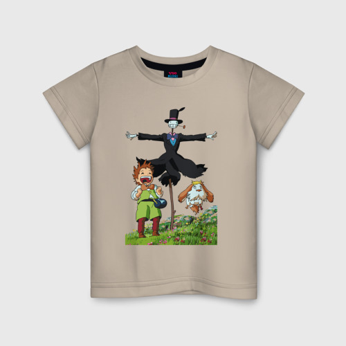 Детская футболка хлопок TurnipHead, цвет миндальный