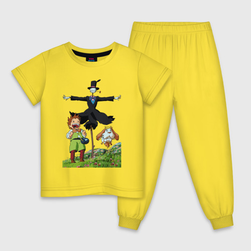 Детская пижама хлопок TurnipHead, цвет желтый