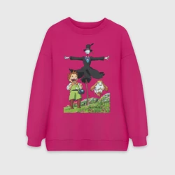 Женский свитшот oversize без начеса хлопок TurnipHead