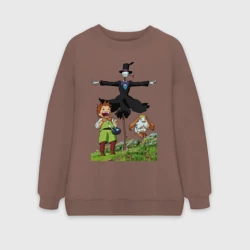 Женский свитшот oversize без начеса хлопок TurnipHead