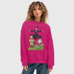 Женский свитшот oversize без начеса хлопок TurnipHead - фото 2