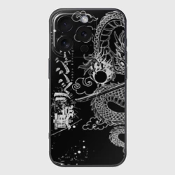 Чехол для iPhone 16 Pro Max силиконовый с защитой камеры Аниме Tokyo Revengers: дракон
