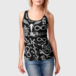 Женская майка 3D Токийские мстители логобомбинг Tokyo Revengers logobombing - фото 2