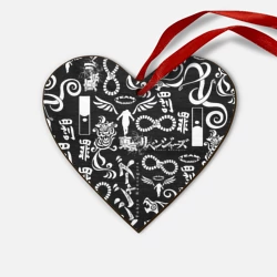 Деревянная игрушка Сердце Токийские мстители логобомбинг Tokyo Revengers logobombing