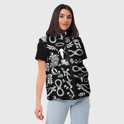 Женский жилет утепленный 3D Токийские мстители логобомбинг Tokyo Revengers logobombing - фото 2