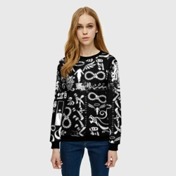 Женский свитшот 3D Токийские мстители логобомбинг Tokyo Revengers logobombing - фото 2