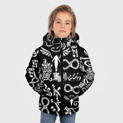 Зимняя куртка для мальчиков 3D Токийские мстители логобомбинг Tokyo Revengers logobombing - фото 2