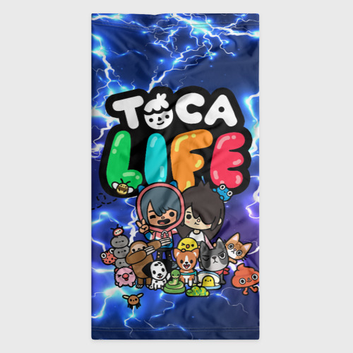 Бандана-труба 3D Toca Boca world молнии flash neon, цвет 3D печать - фото 7