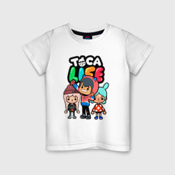 Детская футболка хлопок Toca Boca world Toca life Герои игры