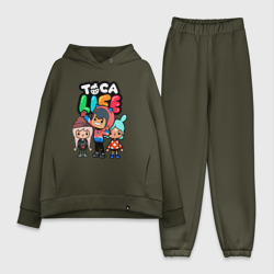 Женский костюм хлопок Oversize Toca Boca world Toca life Герои игры