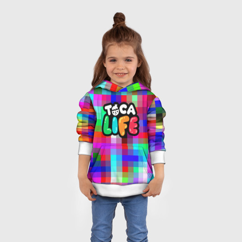 Детская толстовка 3D TOCA BOCA LOGO PIXEL | COLOR GEOMETRY - фото 4