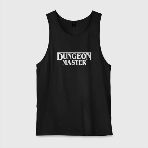 Мужская майка хлопок Dungeon master Гачимучи белый