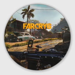 Круглый коврик для мышки Far Cry 6 game art