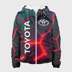 Женская куртка 3D Toyota 3D neon Тойота 3Д плиты неон