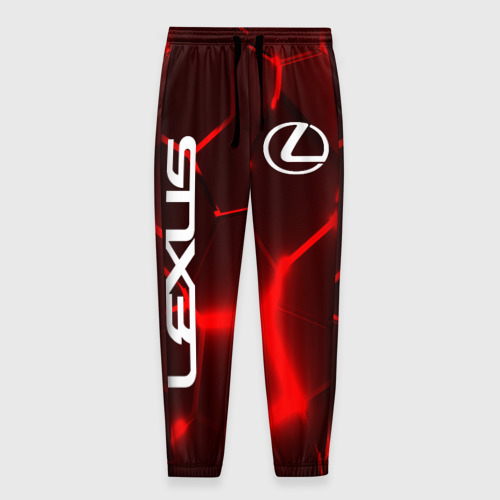 Мужские брюки 3D Лексус красные 3Д плиты, цвет 3D печать