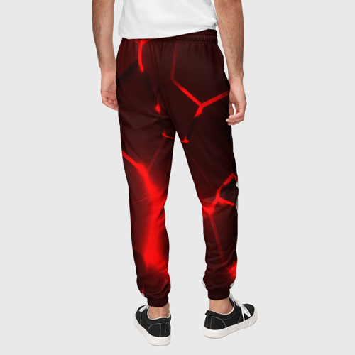 Мужские брюки 3D Лексус красные 3Д плиты, цвет 3D печать - фото 5