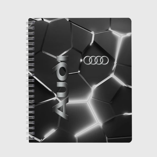 Тетрадь Audi grey 3D плиты