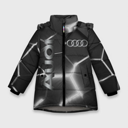 Зимняя куртка для девочек 3D Audi grey 3D плиты