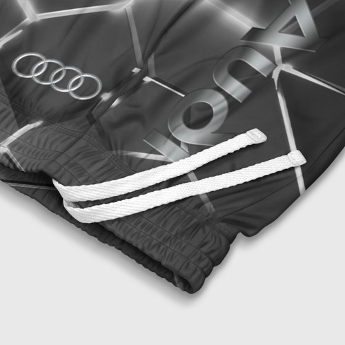 Детские спортивные шорты 3D Audi grey 3D плиты, цвет 3D печать - фото 6