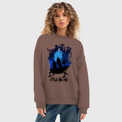 Женский свитшот oversize без начеса хлопок Ходячий Замок Хаула - фото 2