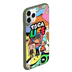 Чехол для iPhone 11 Pro Max матовый Toca Boca life Герои - фото 2