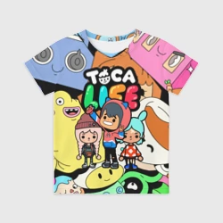 Детская футболка 3D Toca Boca life Герои