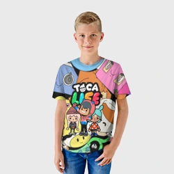 Детская футболка 3D Toca Boca life Герои - фото 2