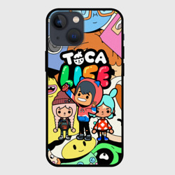 Чехол для iPhone 13 mini Toca Boca life Герои