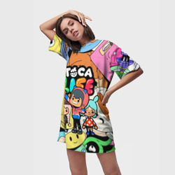 Платье-футболка 3D Toca Boca life Герои - фото 2