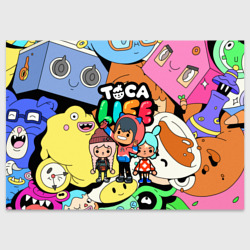 Поздравительная открытка Toca Boca life Герои