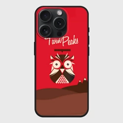 Чехол силиконовый для Apple iPhone 15 Pro Мax матовый Fire walk with me Twin Peaks