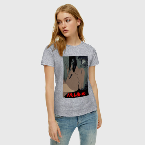 Женская футболка хлопок HowlSophie, цвет меланж - фото 3