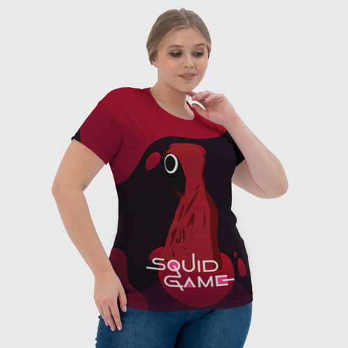 Женская футболка 3D Игра в     кальмара , цвет 3D печать - фото 6