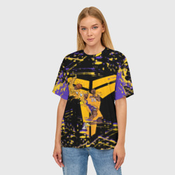 Женская футболка oversize 3D Los Angeles Lakers NBA - фото 2