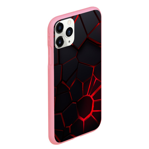 Чехол для iPhone 11 Pro Max матовый Адские 3D плиты 3Д геометрия плиты, цвет баблгам - фото 3