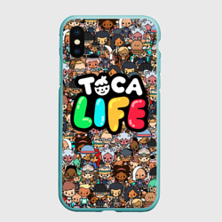 Чехол для iPhone XS Max матовый Toca Boca game Тока бока