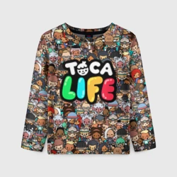 Детский лонгслив 3D Toca Boca game Тока бока
