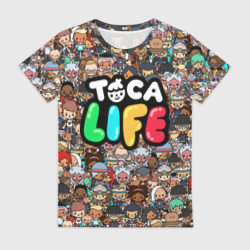 Женская футболка 3D Toca Boca game Тока бока