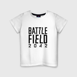 Детская футболка хлопок Battlefield 2042 логотип