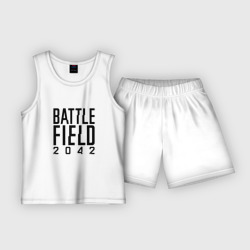Детская пижама с шортами хлопок Battlefield 2042 логотип
