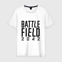 Мужская футболка хлопок Battlefield 2042 логотип