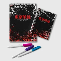 Блокнот Tokyo ghoul минус 7 Токийский гуль 1000-7