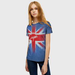 Женская футболка 3D Mini Cooper Великобритания - фото 2