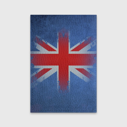 Обложка для паспорта матовая кожа Mini Cooper Великобритания, цвет голубой - фото 2