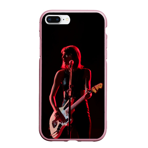Чехол для iPhone 7Plus/8 Plus матовый Тейлор на концерте, цвет розовый