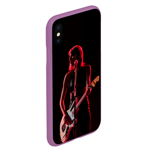 Чехол для iPhone XS Max матовый с принтом Тейлор на концерте, вид сбоку #3